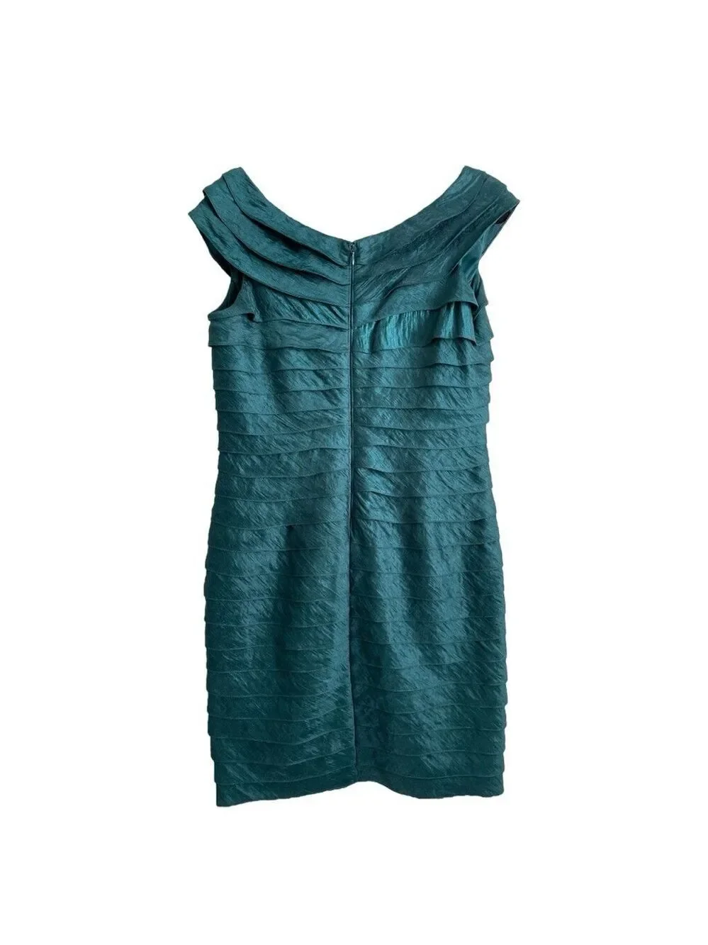 Adrianna Papell Petite Tiered Shimmer Party Dress Size 12P